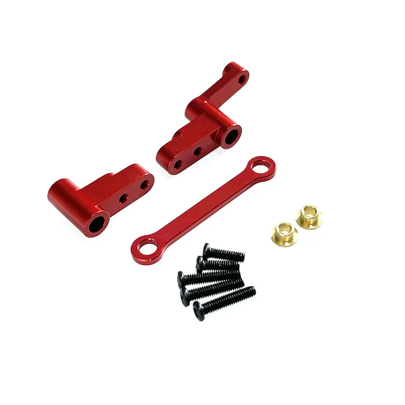 MJX Hyper Go 14301 14302 14303 RC Auto Metalen Stuurbeker Bovenste Onderste Swing Arm Set Shock Tower Beugel Body Post Upgrade Onderdelen