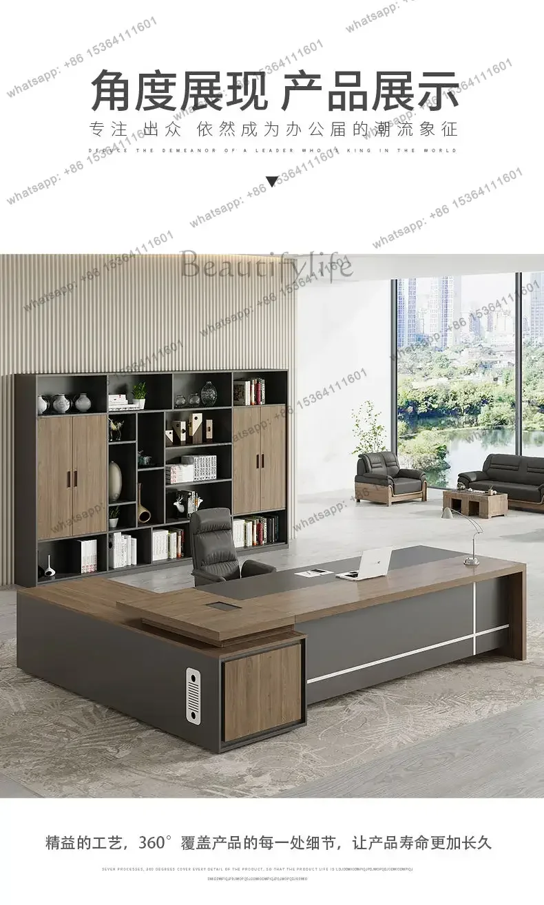 Modern Organizer Office Desk Creativity Corner Light Luxury Quality Office Desk European Design Mesa De Escritorio Furniture