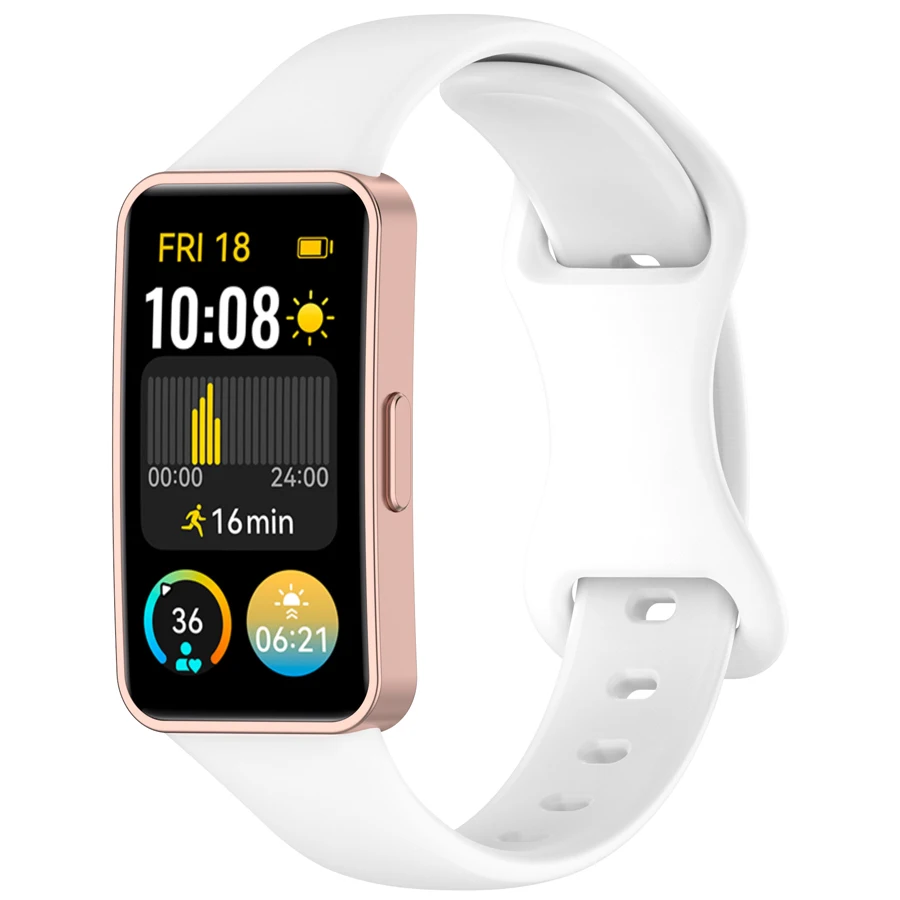 Zachte Siliconen Band Voor Huawei Band 10 9 8 Sport Ademende Horlogeband Vervanging Polsband voor Huawei Band 8 9 10 armband