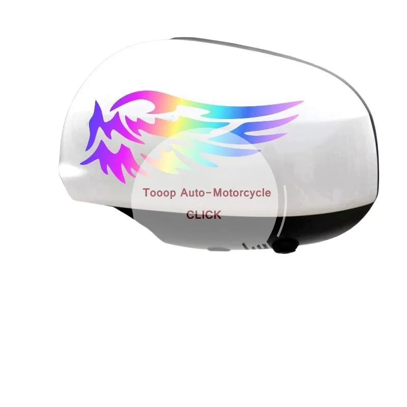 Adesivos criativos de asas de anjo para personalizar, sem deixar resíduos, para capacete de motocicleta, carroceria de automóvel, bicicleta, malas de 