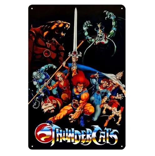 Thundercats Retro Cartoon Kids Tv Show Series Metal Poster Tin Sign 20x30cm