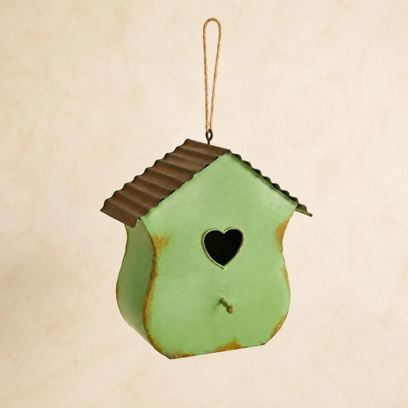 

Metal Birdhouse Sturdy Construction Hanging Birdhouse Decorative Bird House Gift Idea Pet Shelter for Garden, Patio
