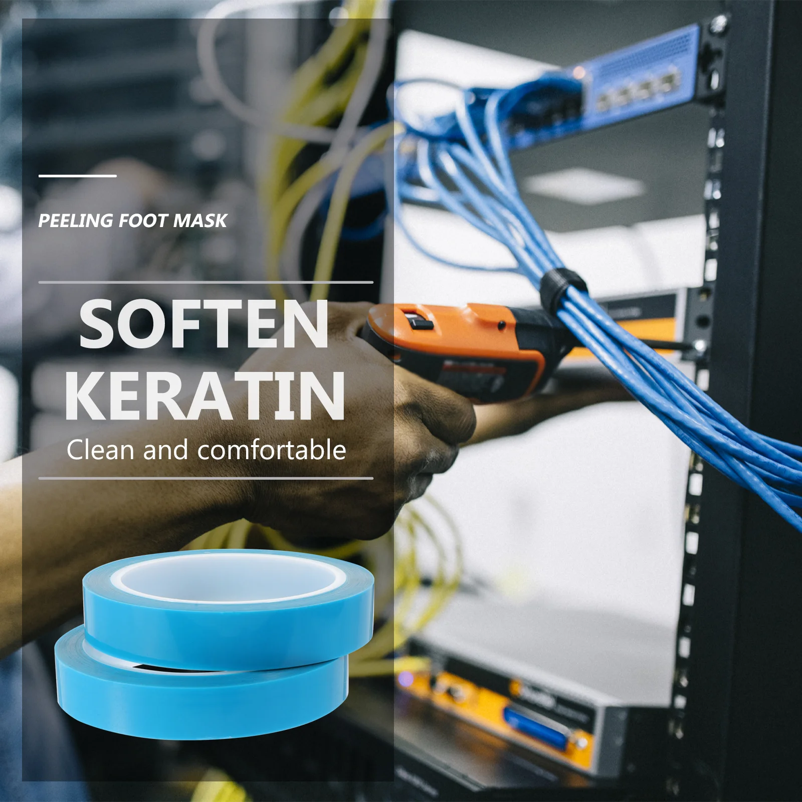 

2 Rolls Refrigerator Tape No Residue Door Fixed Tape for Freezer Air Conditioner Coil Capacitor Repair