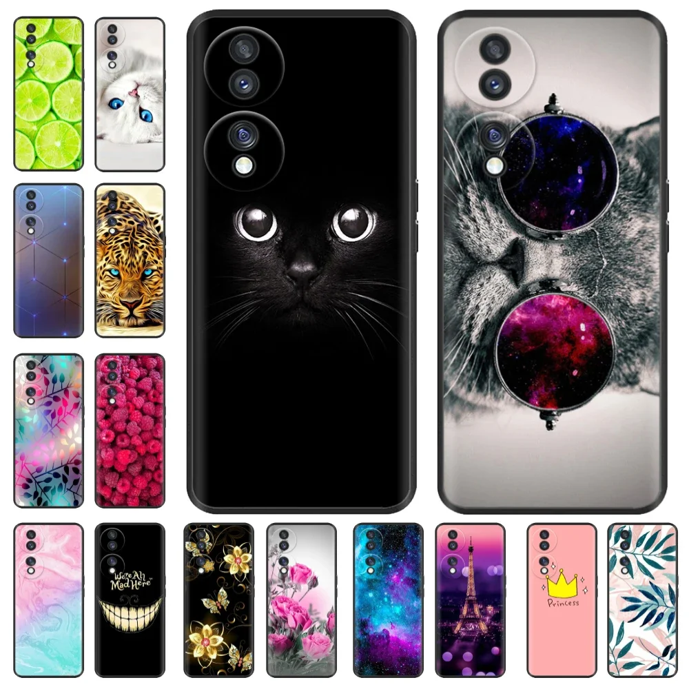 Etui na telefon do honoru 70 etui do Huawei Honor 70 zderzak miękkiego silikonu tylna pokrywa do honoru 70 Pro honor70 Fundas etui na kreskówki