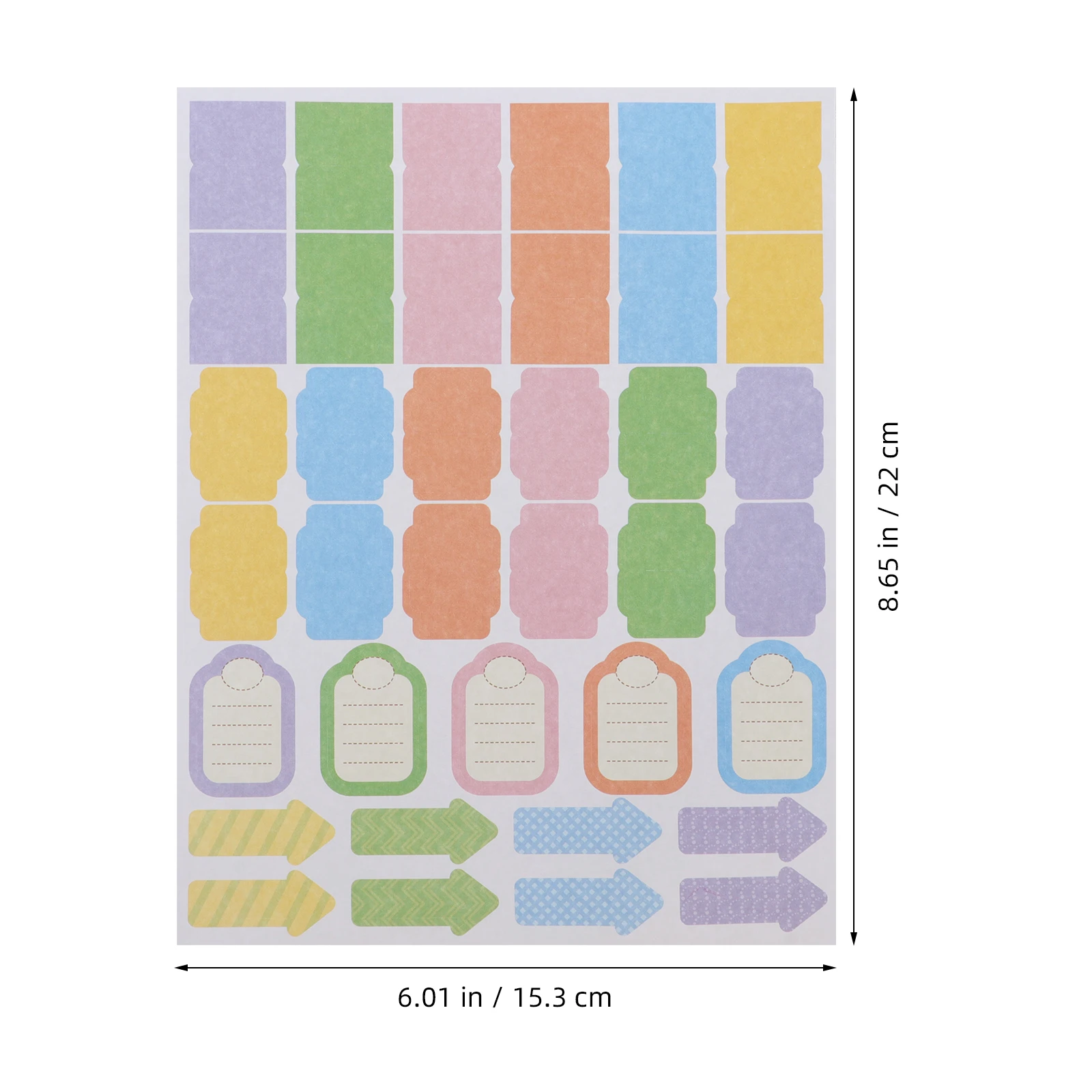 

Copper Plate Stickers Daily Planner Note Memor um Office Gifts Removable Adhesive Reusable Student Supplies