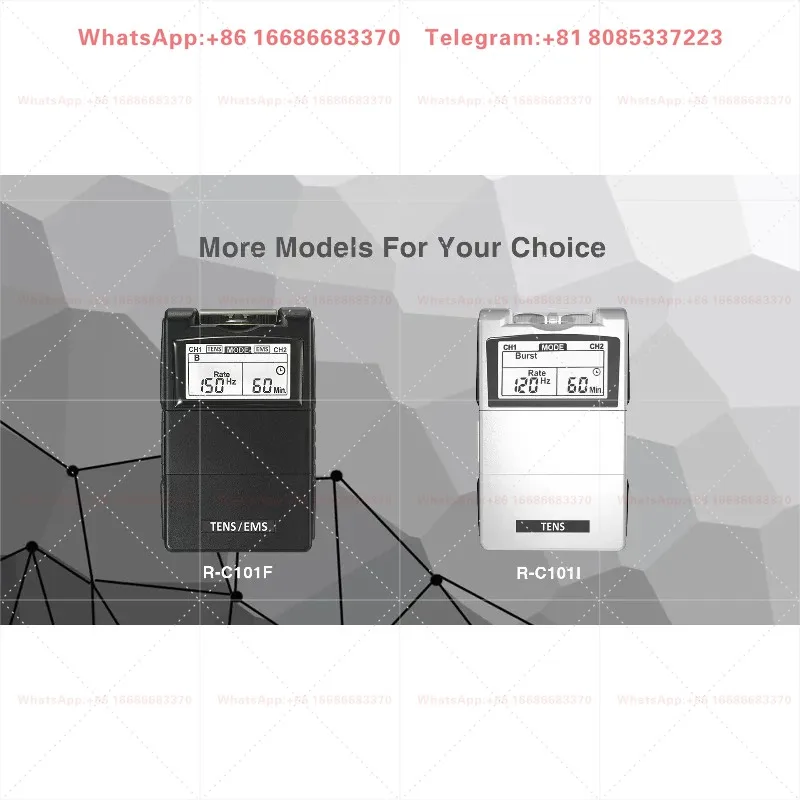 TE-NS 7000 Digital TE-NS Unit With Accessories - TE-NS Unit Muscle Stimulator For Back Pa-in, General Pa-in -Rel-ief, Muscle