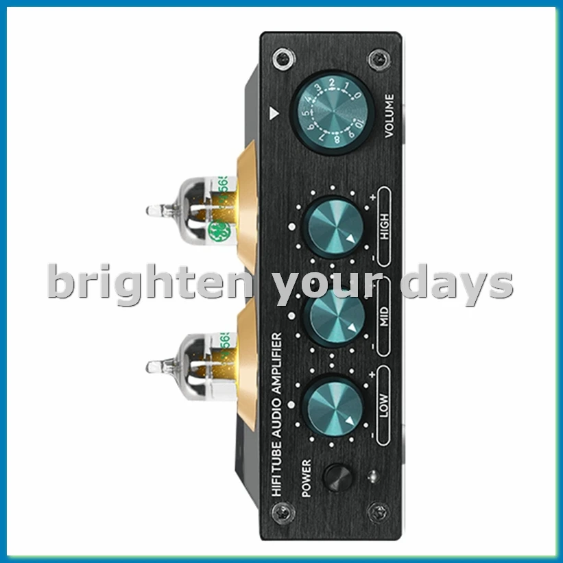 

HiFi Tube Audio Amplifier JAN5654 Vacuum Tube Buffer Treble Adjustment Audio Tube Preamp Stereo Receiver US Plug-A79M
