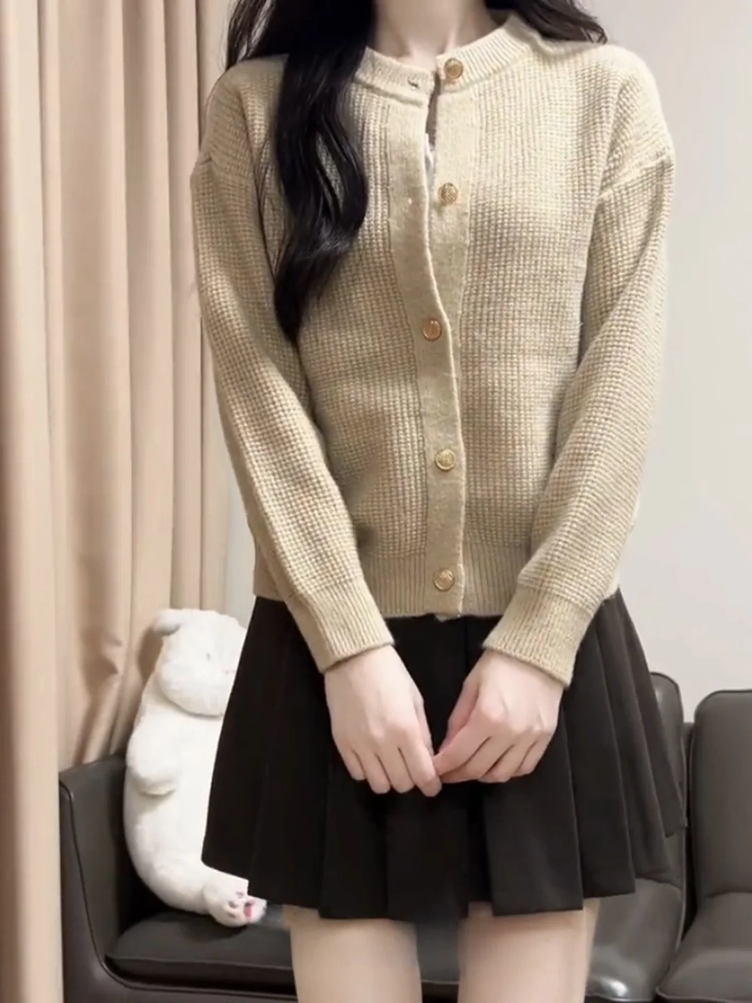 Koreanische Sle Thiened Große Größe Pullover Strickjacke frauen Herbst Winter Lose Bedecken Fleisch Faul Sle Gestrickte ort Top