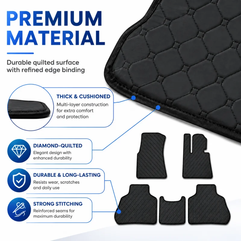 Custom Flat Car Floor Mats Fit Lamborghini All Models 2000-2027 PU Waterproof Anti-slip Car Accessories Carpets Covers LHD/RHD