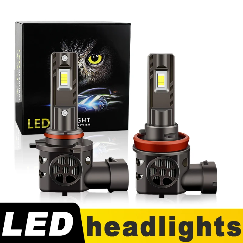 2PCS CANbus 9005 H11 LED Headlight Bulb 12V High Low Foglight Power Super Bright Plug & Play For Lexus GX460 2010-2013 2011 2012