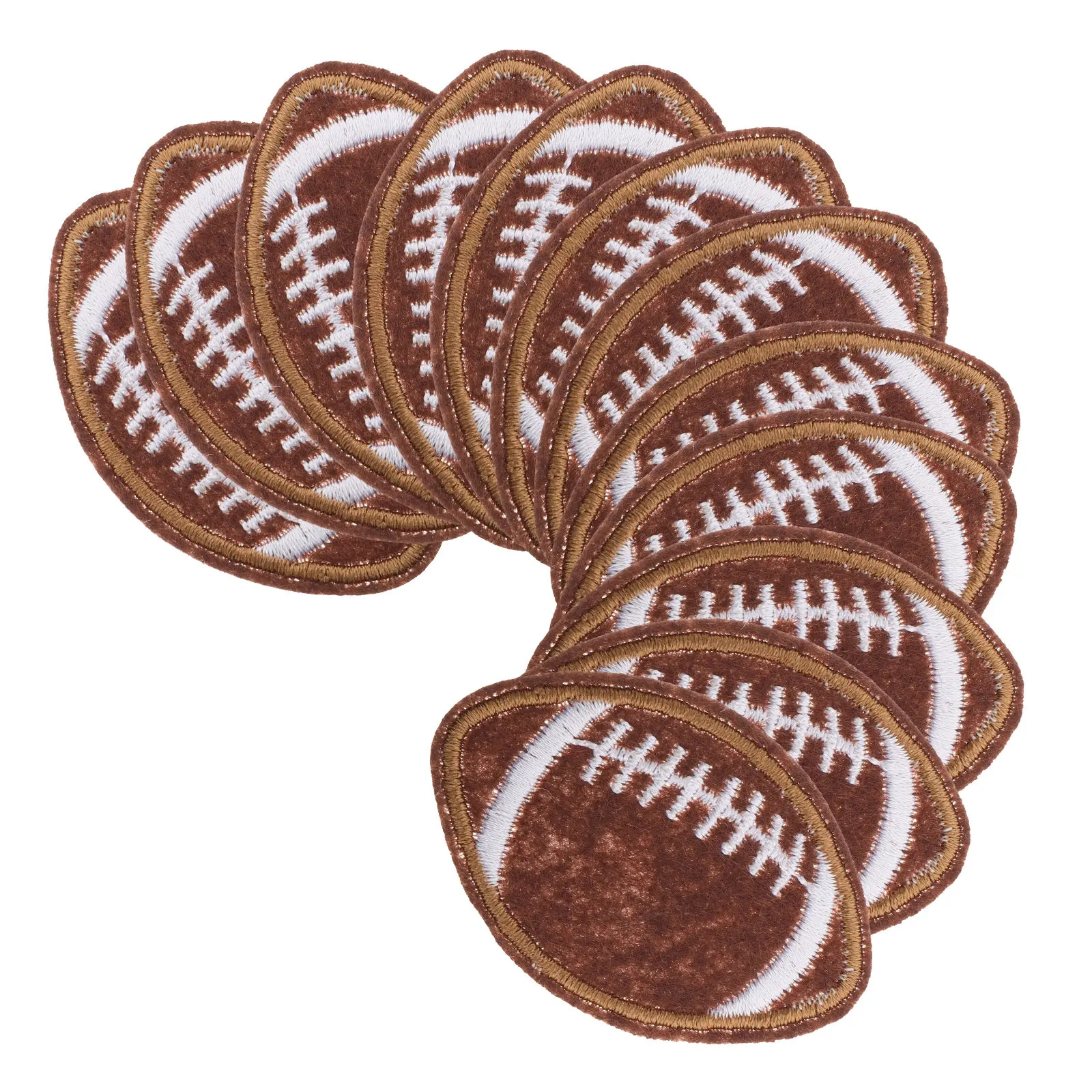 12Pcs Rugby Patch Embroidered Iron on Sew on for Clothes Hats Bags Sports Team DIY Repair Accessories Embroidered Patches