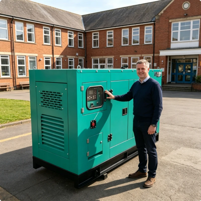 Silent Diesel Generator Set 100kW Three Phase Power Generator For Shopping Mall Commercial Central Air Conditioner Supply