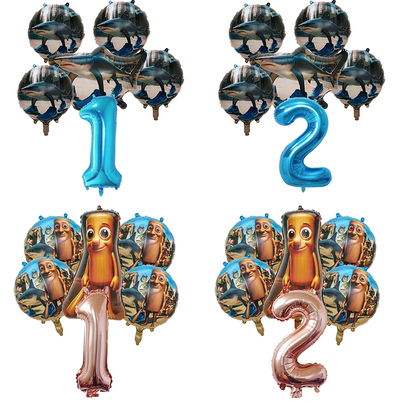 

Italian Brainrot Aluminum Film Balloon Festival Decoration Creative Balloon Cute Cartoon Pattern Balloon Birthday Party Gift