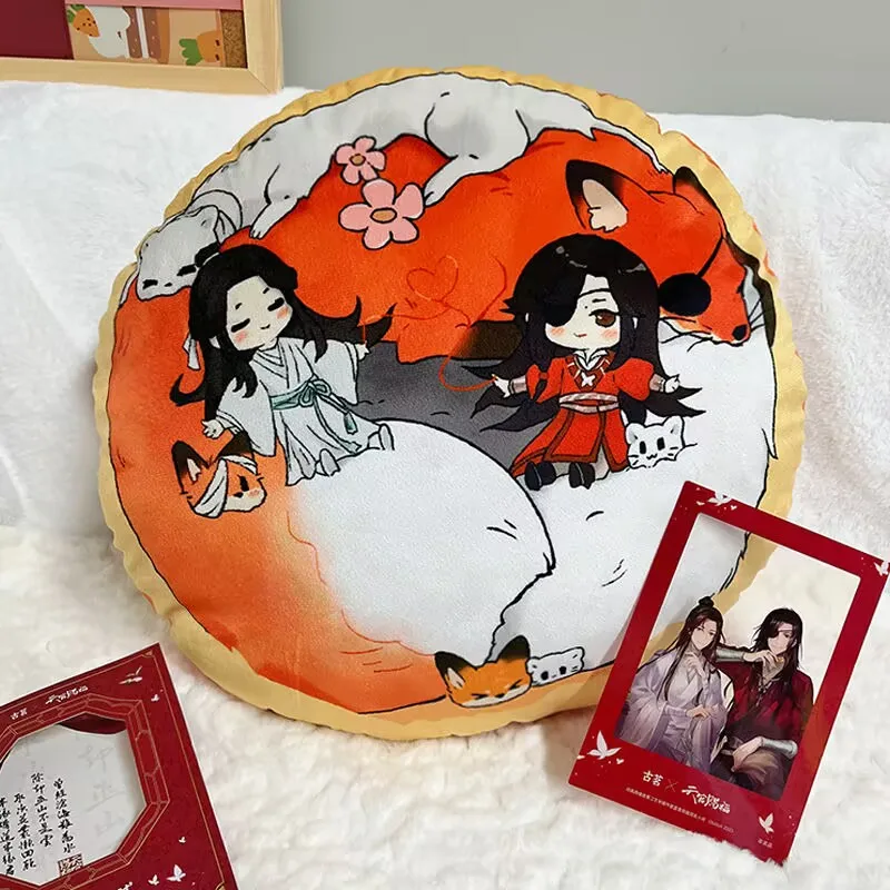 وسادة رمي رسمية من "Heavenly Official Bestow Blessings" ذات ربطة الرسوم المتحركة، "Flower City Xie Lian"، وسادة أريكة عنبر، #1