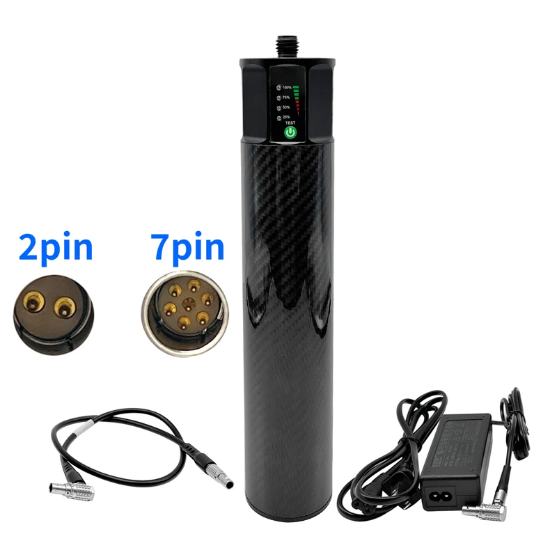 Carbon fiber BL20000 RTK GPS Battery Pole 20000mAh Li-ion Rechargeable with Charger and Cable for Trimble Top South equipment
