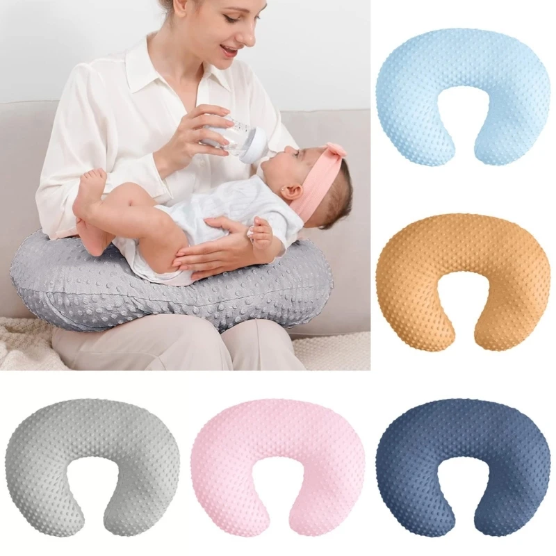 Breathable Infants Sleep Pillow Slipcover Soft and Breathable Pillow Cover Detachable Baby Breastfeeding Pillowcase Protector