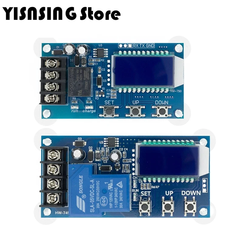 XY-L30A XY-L10A DC 6-60v 30A Storage battery Charging Control Module Protection Board Charger Time Switch LCD Display