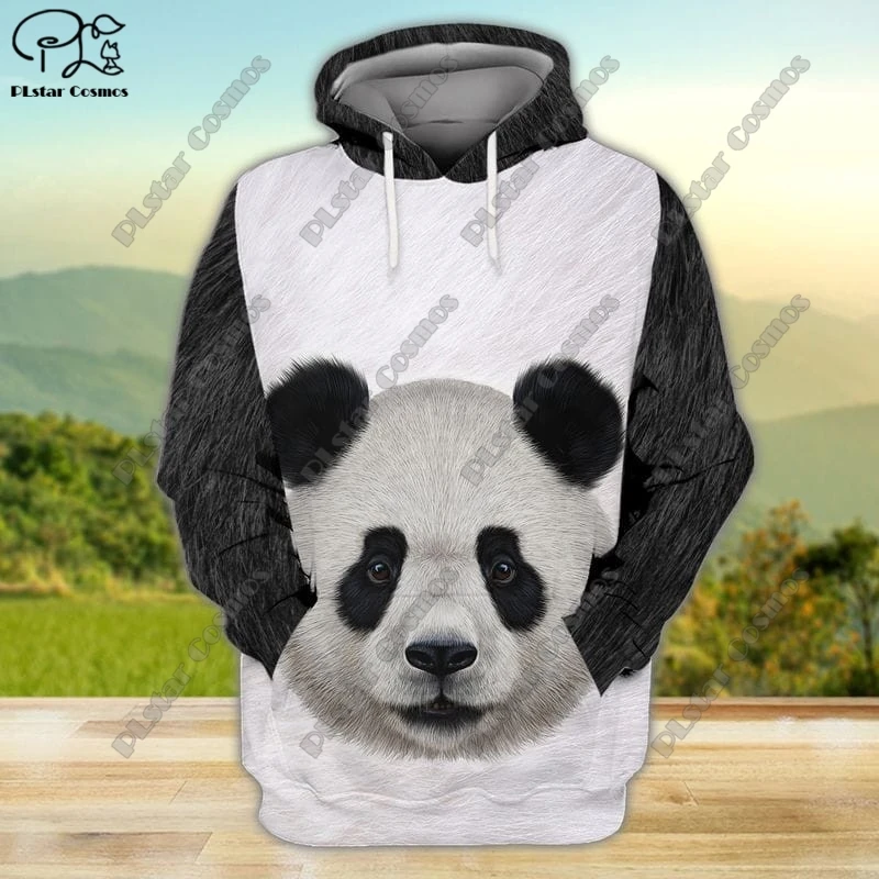 

3D printing new animal series love panda art unisex clothing fun casual hoodie/sweatshirt/zipper/jacket/T-shirt X-3