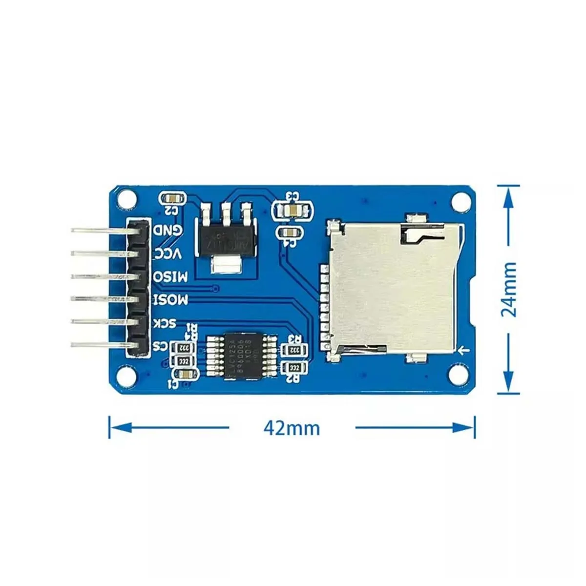 2/5Pcs Micro SD Card Module SPI Interface TF card Reader/Writer with Level Conversion Chip