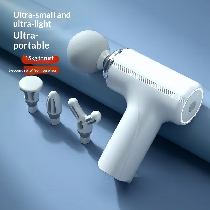 Vibrations-Massagepistole Wiederaufladbare Kabellose Muskelentspannungs-Massagegerät Mini Professionelle Fitness Tragbare Elektrische Faszienpistole