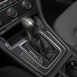 Black Car Interior Decoration Protection Carbon Fiber Sticker For Volkswagen VW Golf 7 MK 72014-2019 Auto Styling Accessories