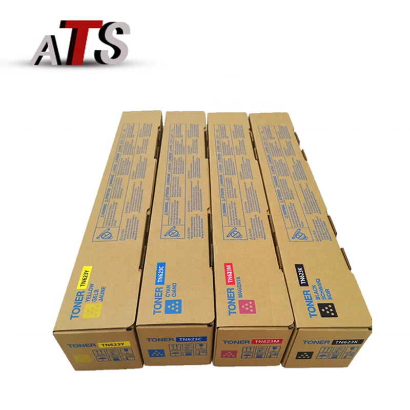 TN623 Toner Cartridge Compatible for Konica Minolta Bizhub PRESS C71cf AccurioLabel 190 230 Copier Cartridges Supplies 4pcs/set