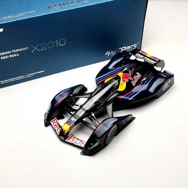 AUTOart Sebastian Vettel Red Bull X2010/ X2014 Fan Car Diecast Car Model Scale 1:18 Collectible Model Holiday Gifts