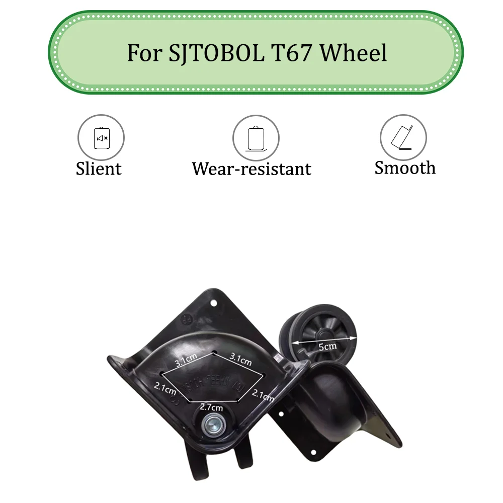 

For SJTOBOL T67 Universal Wheel Replacement Suitcase Silent Smooth Shock Absorbing Durable Convenient Accessories Caster Wheels