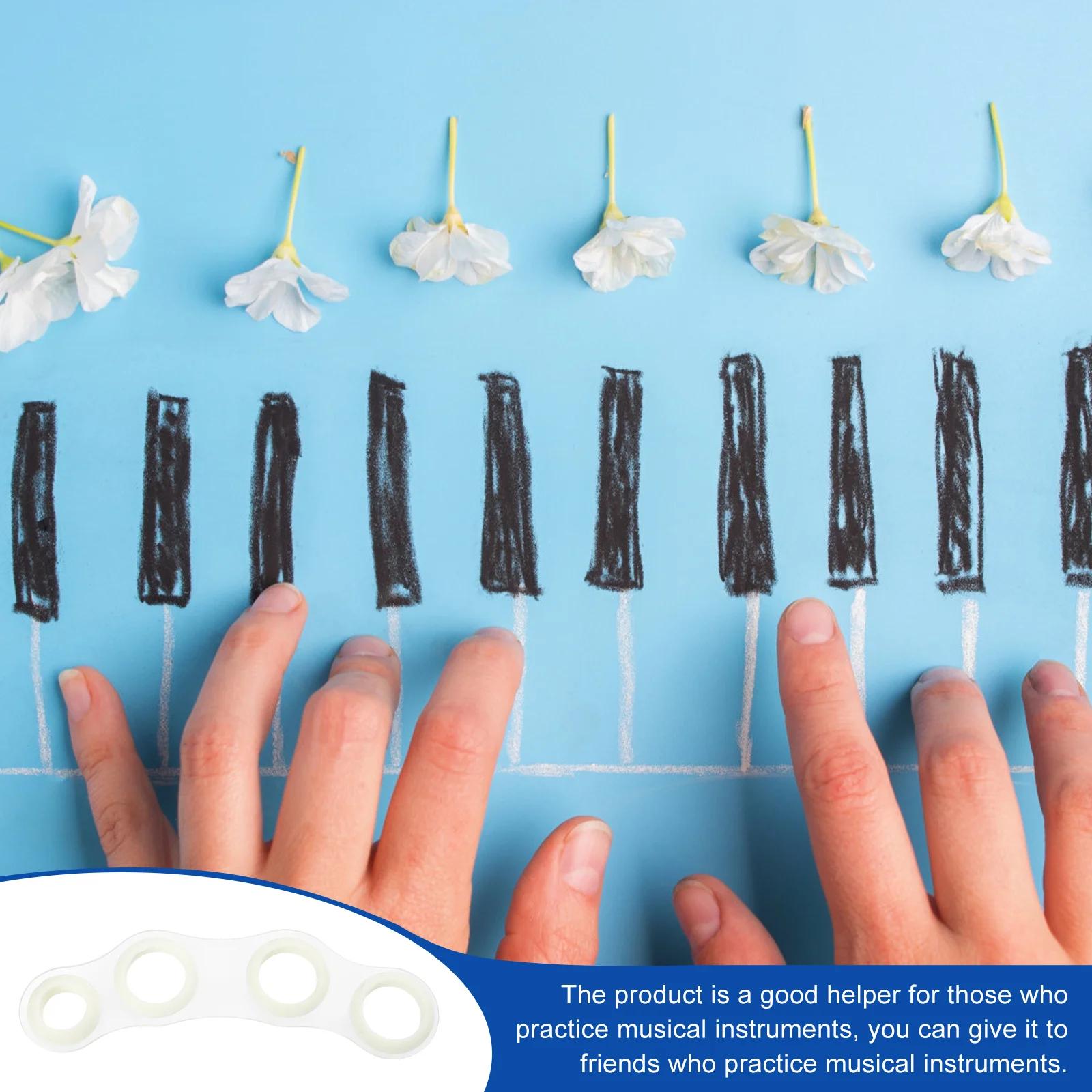 

Finger Practice Apparatus Exerciser Extender Training Tool Expansion Trainer Piano Expander Acrylic Guitar Extension