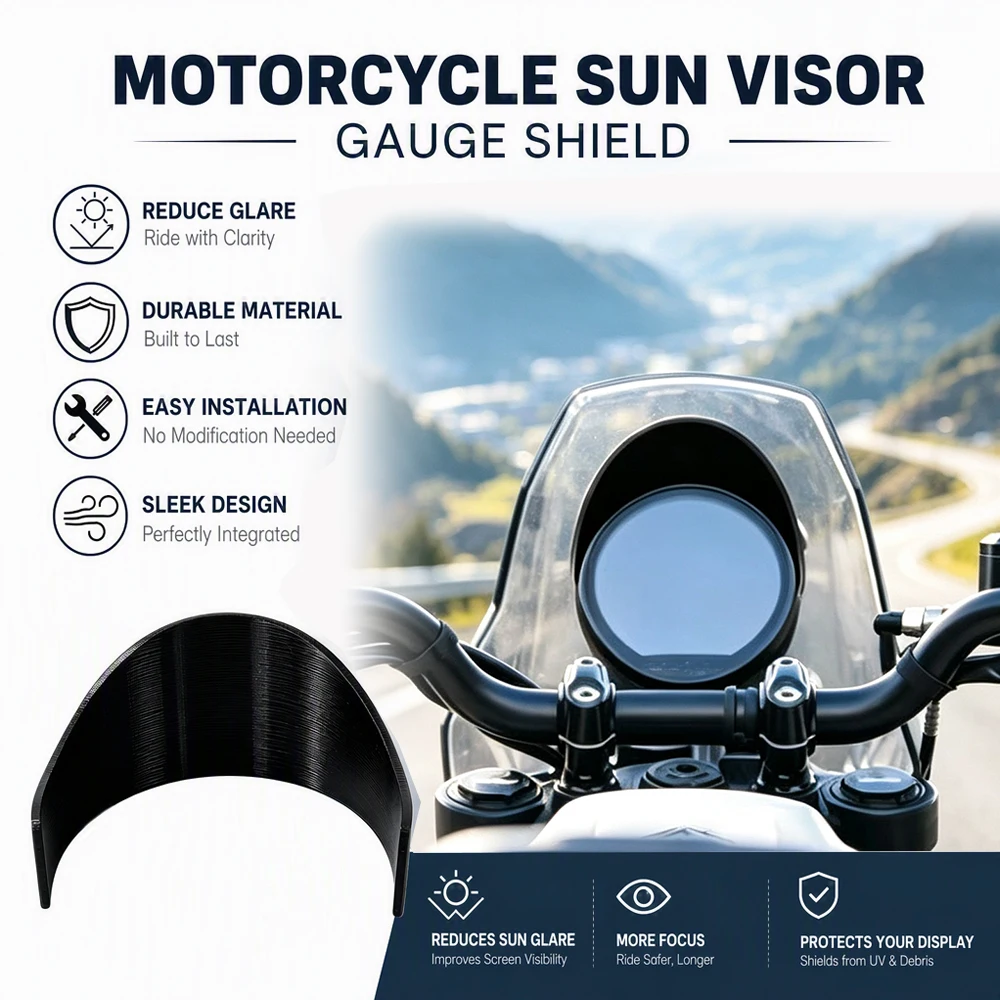 For Bear650 BEAR650 2025-2026 Motorcycle Sun Visor Cover Instrument Screen Sunshade Guard Protection Dashboard