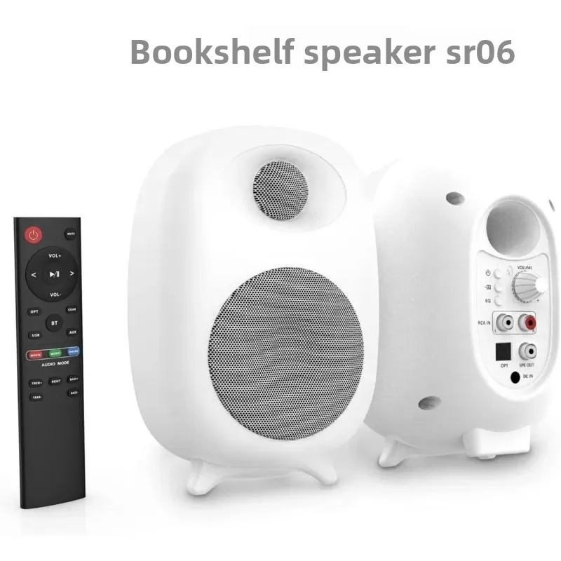 For HiFi 2.0 Passive Bookshelf Speakers 3 Inch Dual Driver High Fidelity Wooden Audio System for Home Theater Music