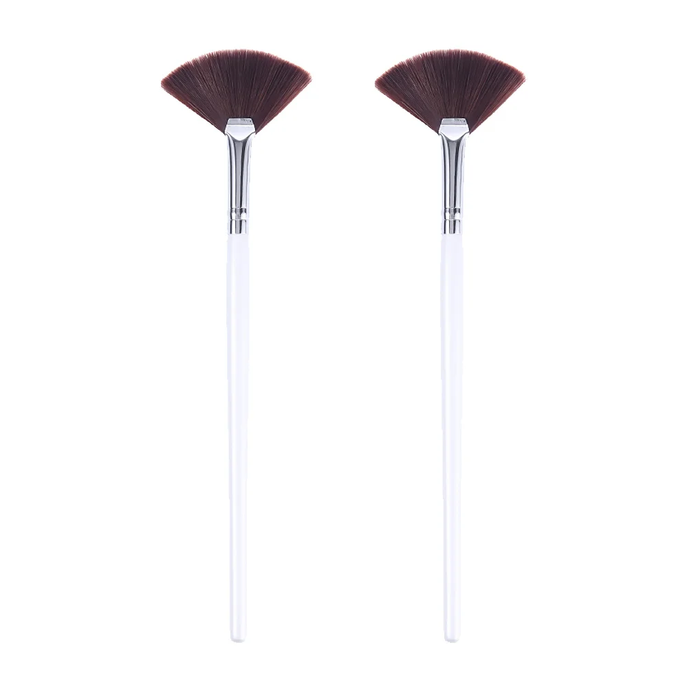 2Pcs 메이크업 브러쉬 쉽게 적용되는 스킨 케어 제품 고르게 적용 가능한 내구성 휴대용 여행 선물 여성용 페이스 마스크 어플리케이터