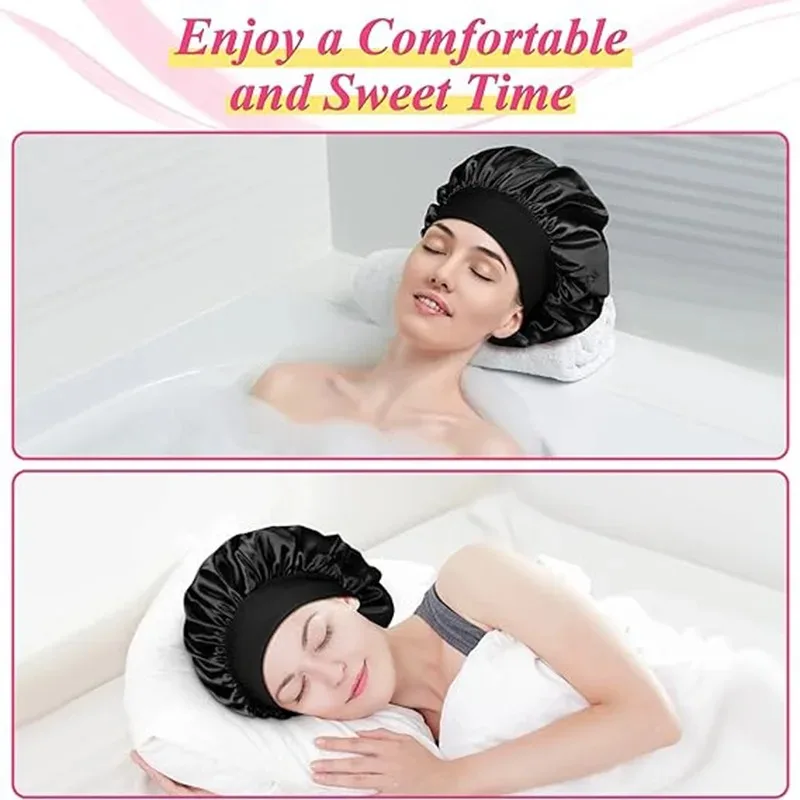 Chapéu de seda para as mulheres, chapéu de cetim, noite para dormir, melhor para dormir o cabelo, ym01