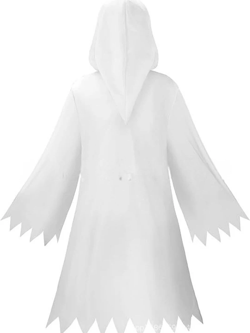 جديد هالوين موضوع حزب الإرهاب تأثيري الأطفال الكبار الأبيض شبح عباءة، هالوين هيكل جمجمة الساحرة زي الدعامة مجموعة #5