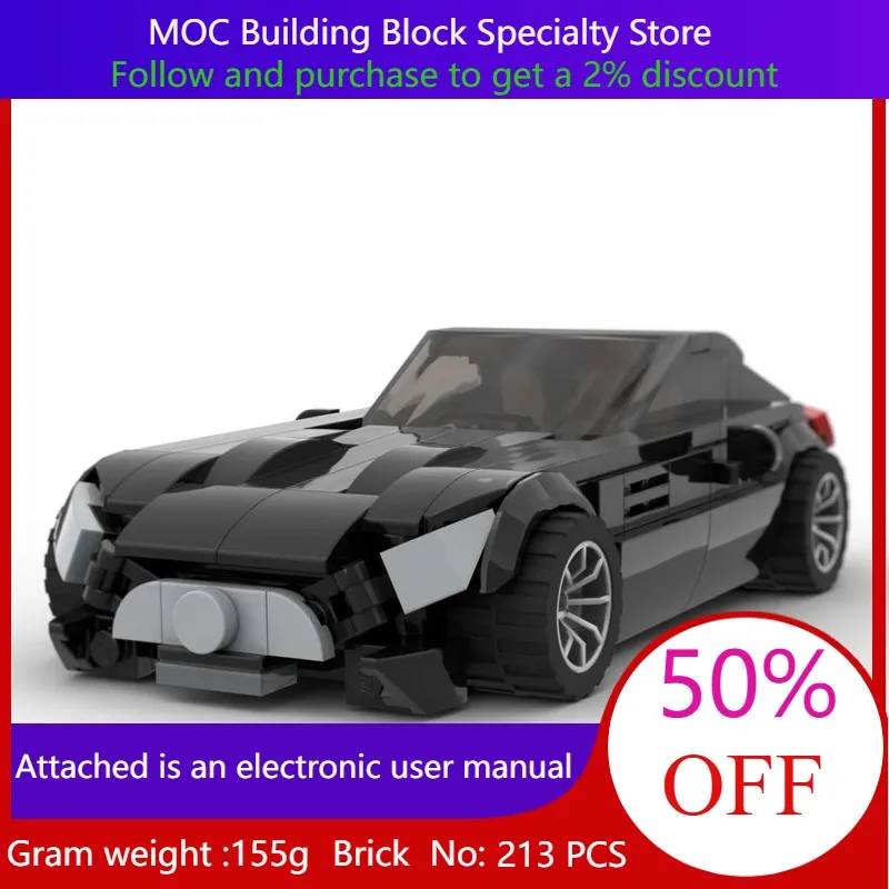 

MOC Building Block Model Sports Car GT 213 Parts Creative Design Christmas Gift For Adult And Children