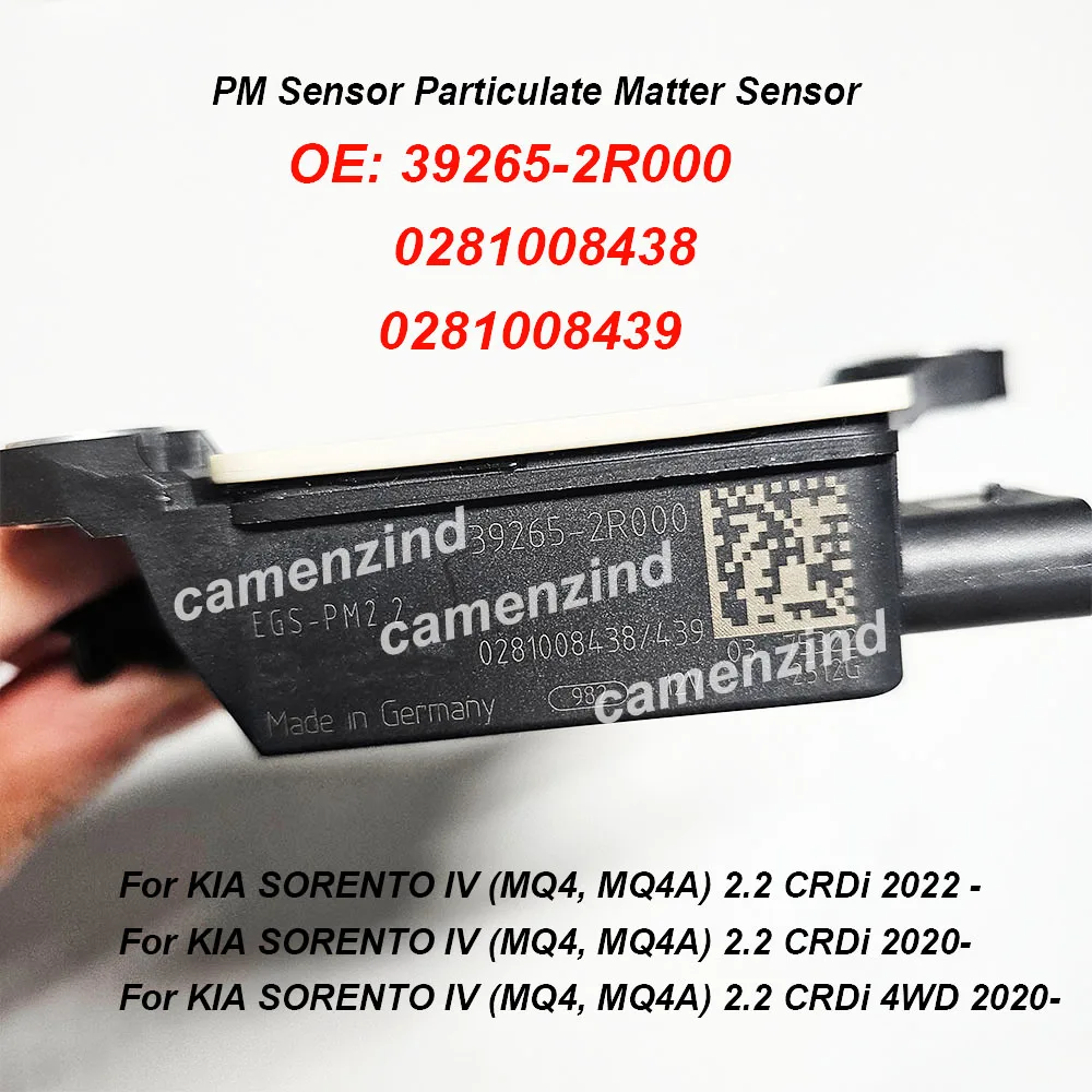 

39265-2R000 Diesel PM Sensor Particulate Matter Sensor 0281008438 0281008439 392652R000 For K-IA SORENTO IV 2.2 CRDi 4WD 2020-