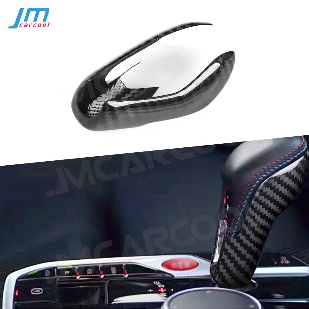 

Real Dry Carbon Fiber Gear Shift Knob Cover Car Interior Retrofitting Accessories for BMW M2 M3 M4 M8 XM XM3 XM4 XM5 XM6 Kits