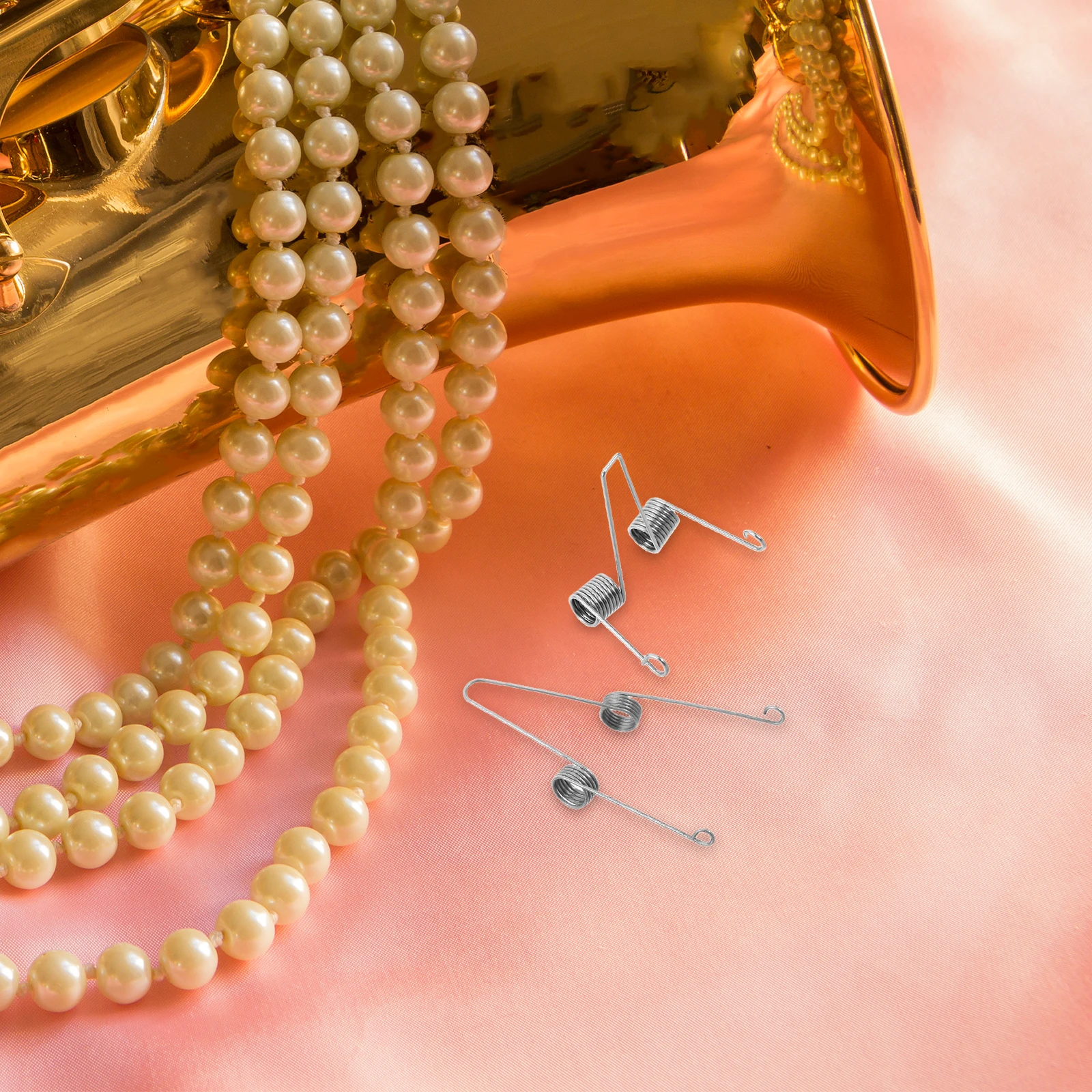

6 Pcs Spring Brass Repair Parts Musical Instrument Accessories Springs Trombone Bass Spit Valve