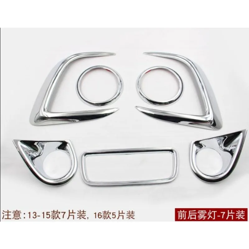 High Quality Car Styling For  ASX 2013 2014 2015 2016 Chrome Front/Rear/Tail Fog Light/Lamp Decoration Car Covers Trim