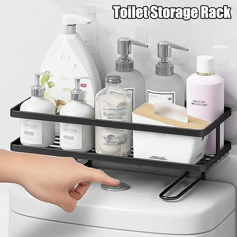 

Стеллаж для хранения унитаза, самоклеящаяся полка для ванной комнаты, многофункциональные кухонные органайзеры, настенная полка с 3 крючками, аксессуары для ванной комнаты