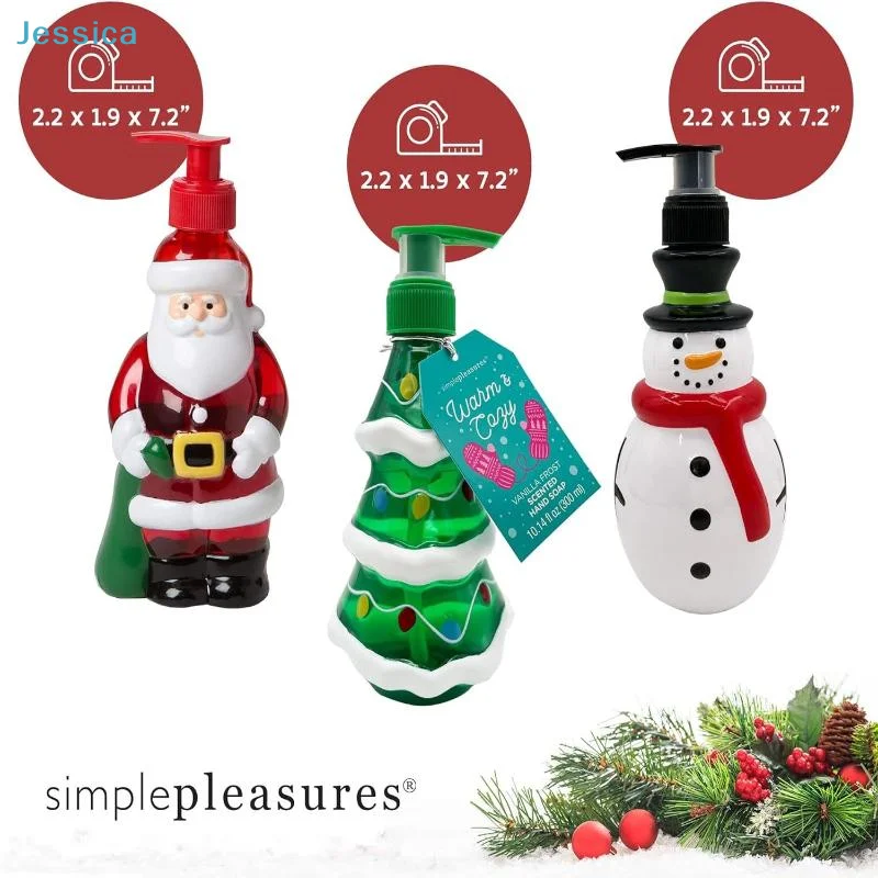 ♥ クリスマスをテーマにしたソープディスペンサー サンタ/ツ - Soap Making Jar のレビューと価格