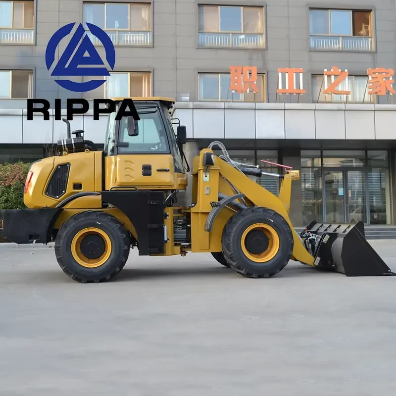 Factory Direct Export Mini Front Wheel Loader EPA Engine Four Wheel Drive High Efficiency Large Shovel for Sale