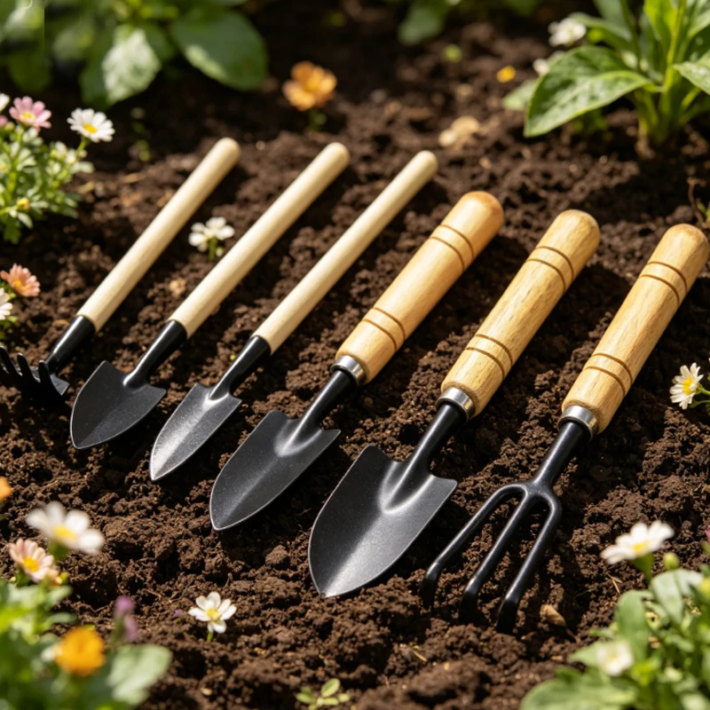 3PCS Mni Garden Tools Set Portable Mini Hand Shovel Multipurpose Gardening Tools Small Hand Tool Flower Planting Gardening
