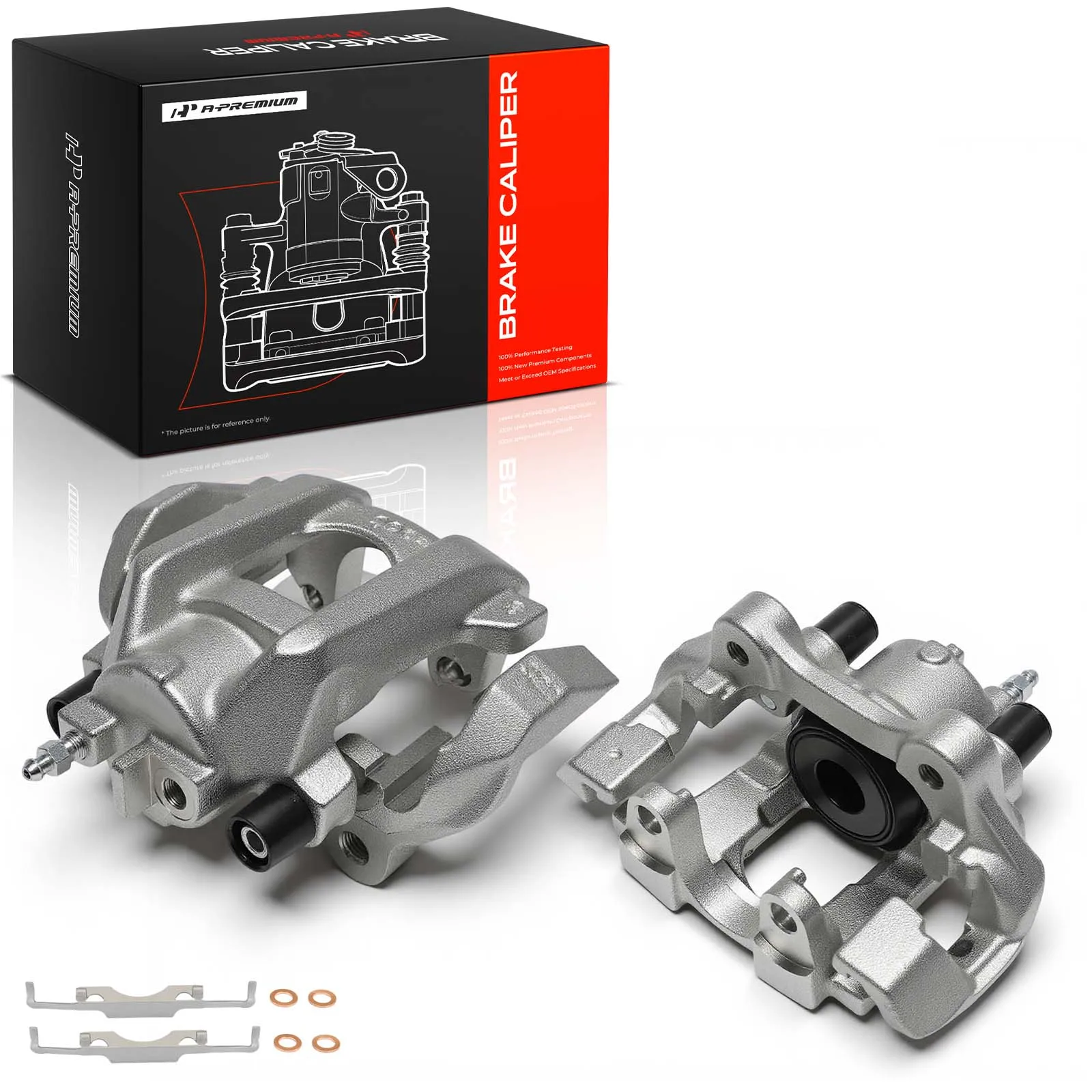 A-Premium Pair Rear Brake Calipers withBracket for Jeep Grand Cherokee 2011-2020 Dodge Durango 2011-2020