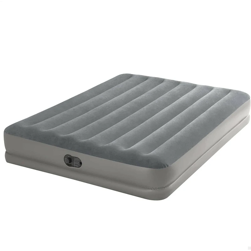 

64114 gray USB built-in electric pump double cable pull air bed thickened camping tent double mattress