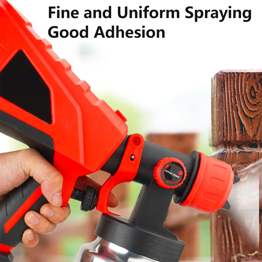 Spray Painter 24V/220V 600W 22Kpa High Power Home Electric Paint Sprayer with Battery 3 Nozzle Easy Spraying Airbrush Power Tool