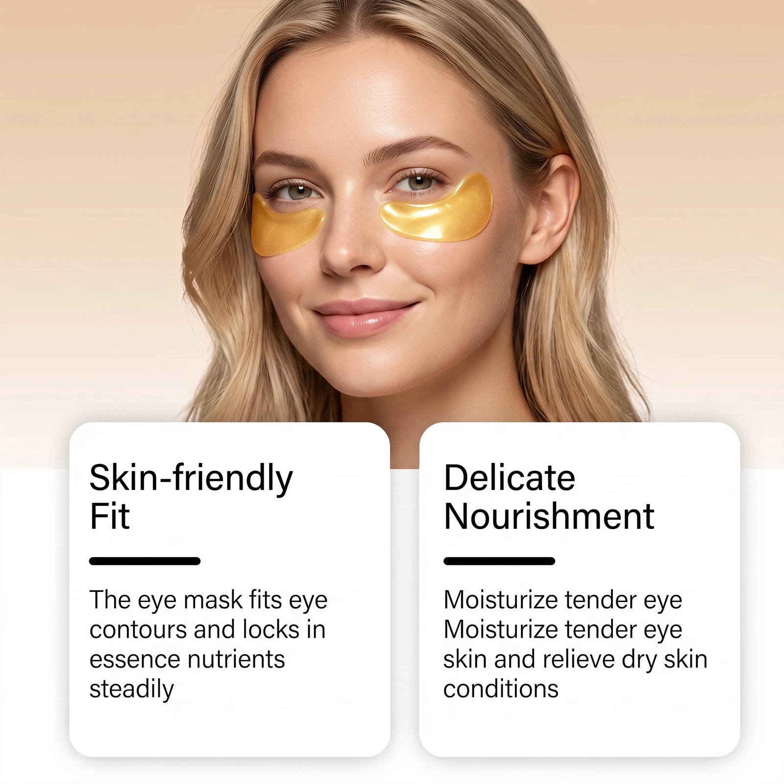 20pcs/10pairs Gold Eye Mask Under Eye Mask Patches Dark Circles Removal Improve Puffy Eyes Collagen Collagen Crystal Eye Mask