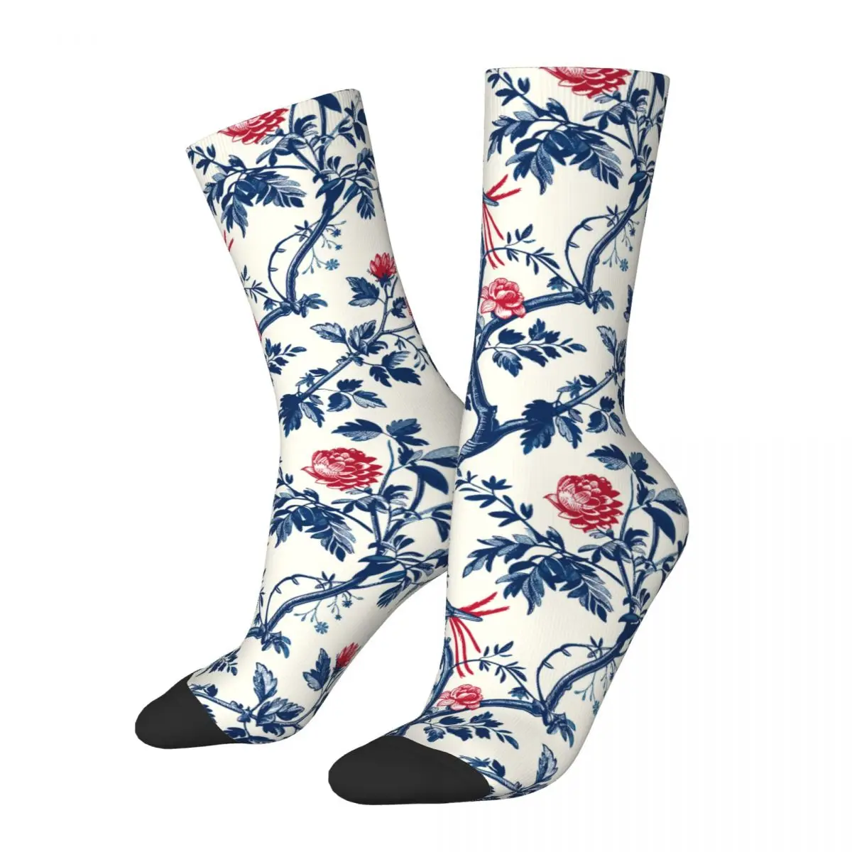 Bird French Toile De Jouy Socks Male Mens Women Summer Stockings Harajuku