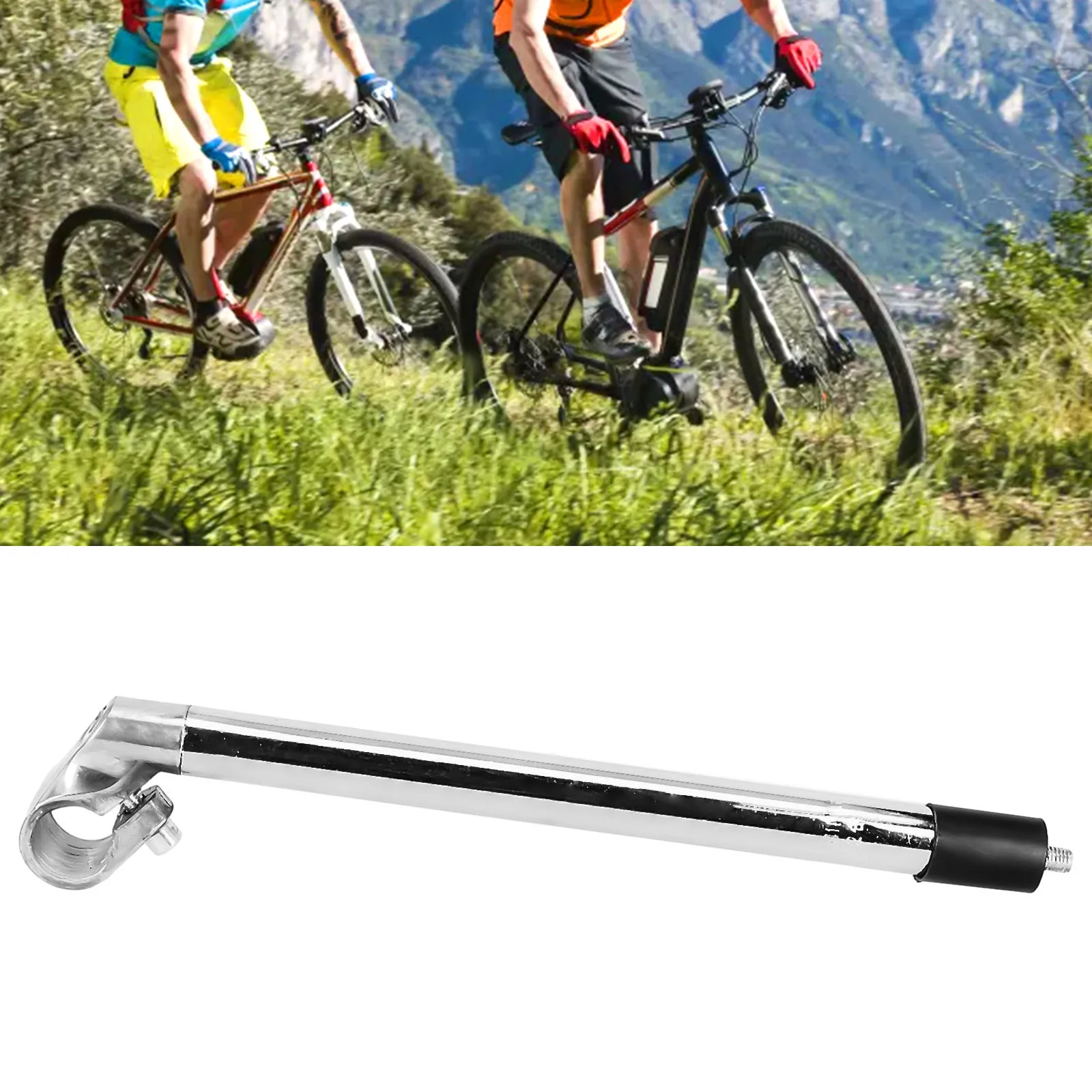 1PC Chrome Handlebar Stem Quill 22.2mm Bike Cycle Traditional Vintage Bike Princess Handlebar Stand Cycling Accessories