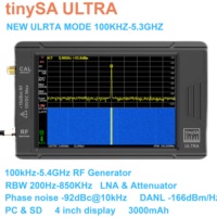 New tinySA ULTRA 100k-5.3GHz Hand held tiny Spectrum Analyzer with Battery + 4\